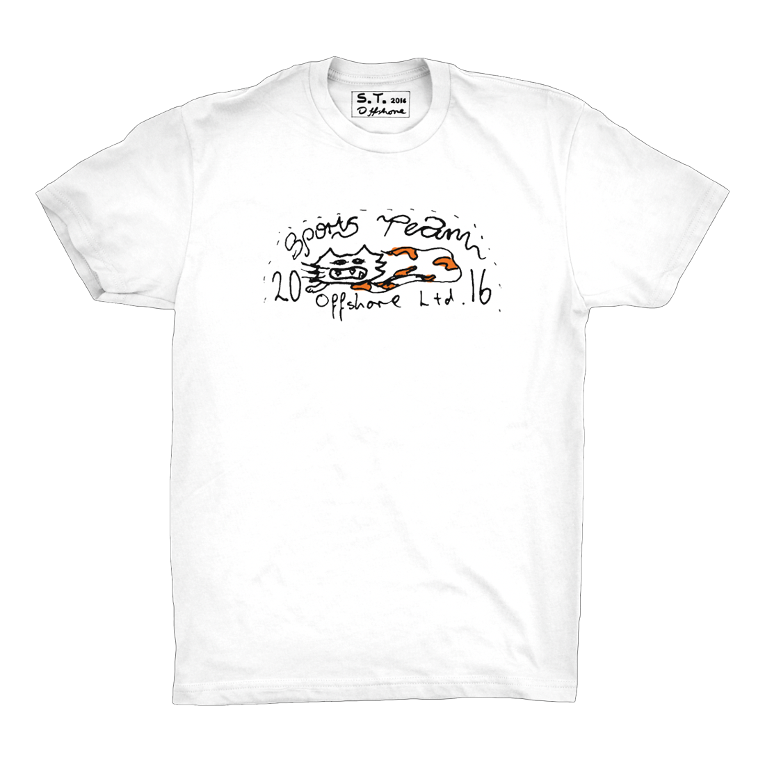 Sports Team - Cat Tee: White